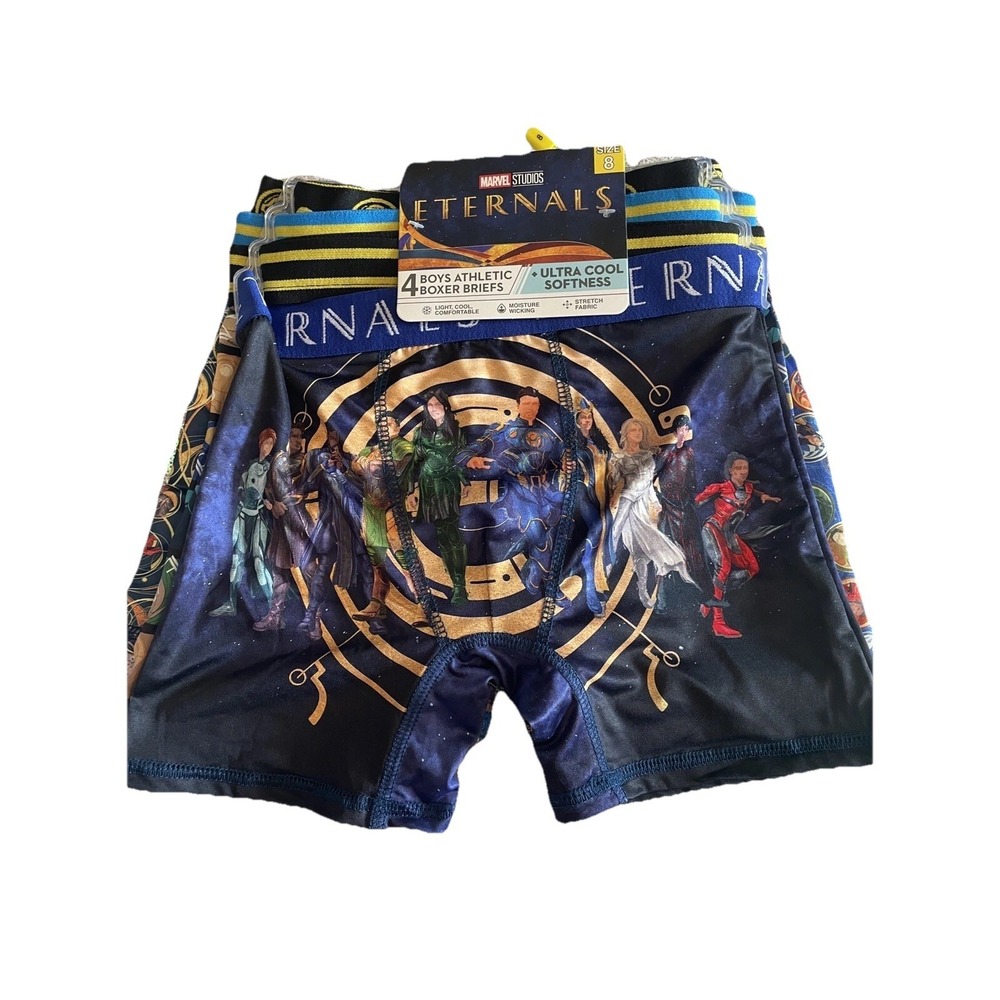 Boys  Marvel‎ Eternals 4pk Underwear Size 8 NWT